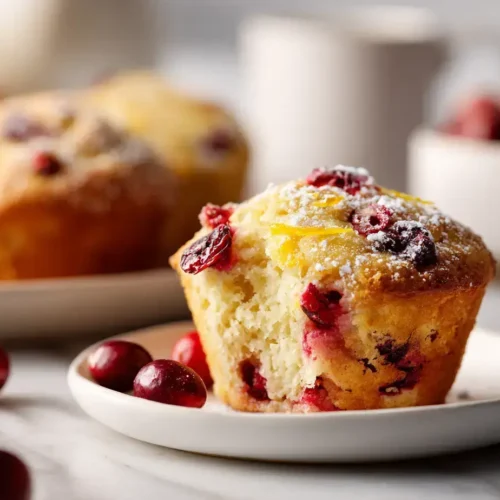 Easy cranberry orange muffins