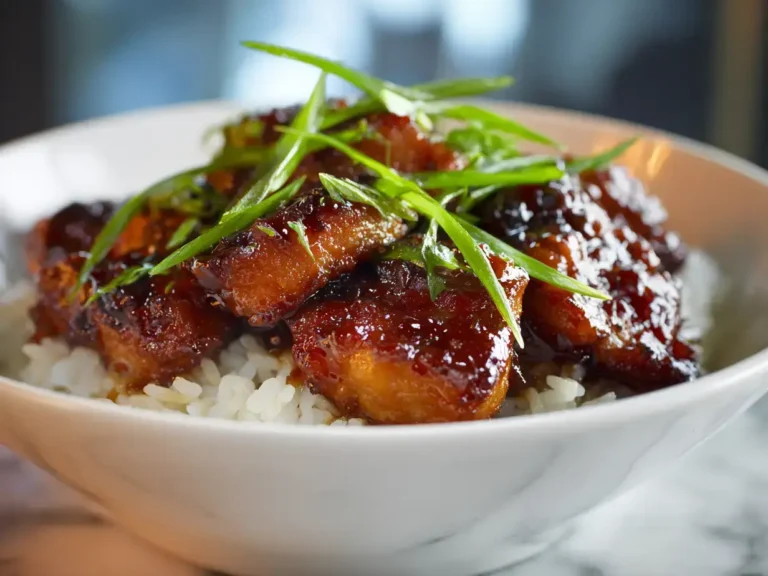 Easy crock pot bourbon chicken recipe