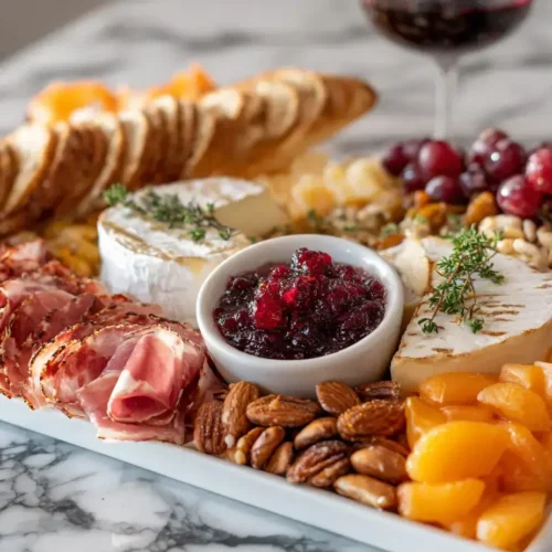 Easy easy christmas charcuterie board