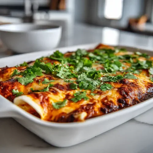 Easy ground turkey black bean enchiladas