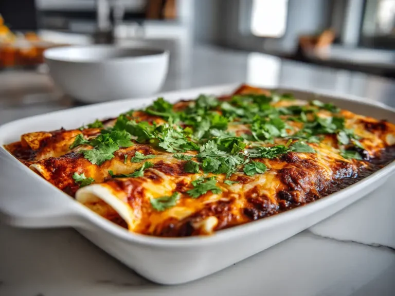 Easy ground turkey black bean enchiladas