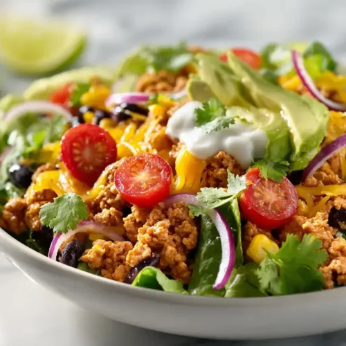 Easy healthy taco salad ground turkey