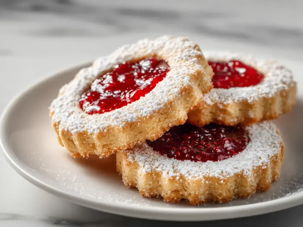 Buttery Raspberry Cookies