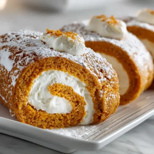Easy pumpkin roll