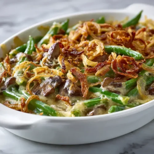 Easy southern green bean casserole