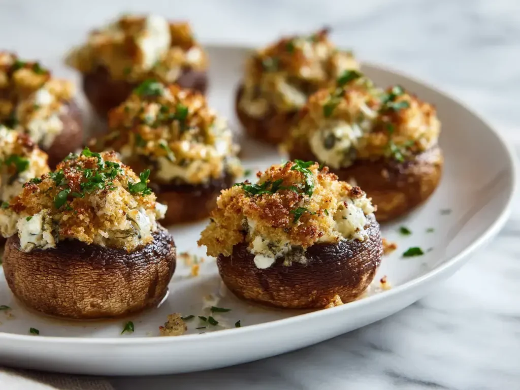 Cream Cheese Stuffed Mushrooms