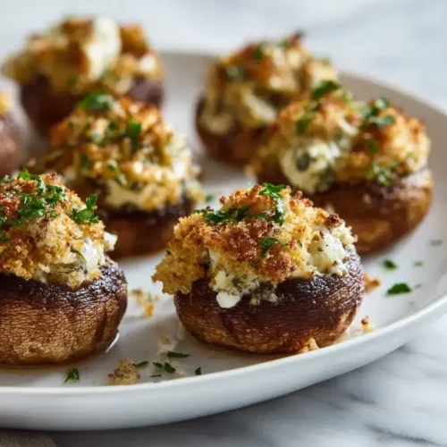 Easy stuffed mushrooms recipe