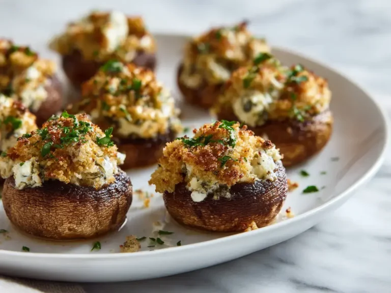 Easy stuffed mushrooms recipe