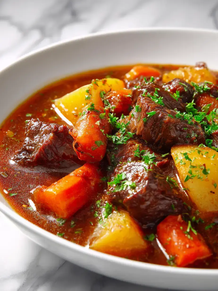 Cozy Serving of Beef Stew