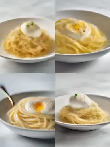 Cozy Serving of Burrata Cacio e Pepe