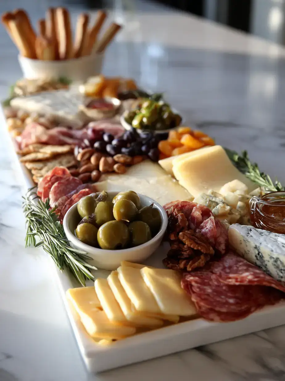 Cozy Serving of Cheese and Charcuterie Board