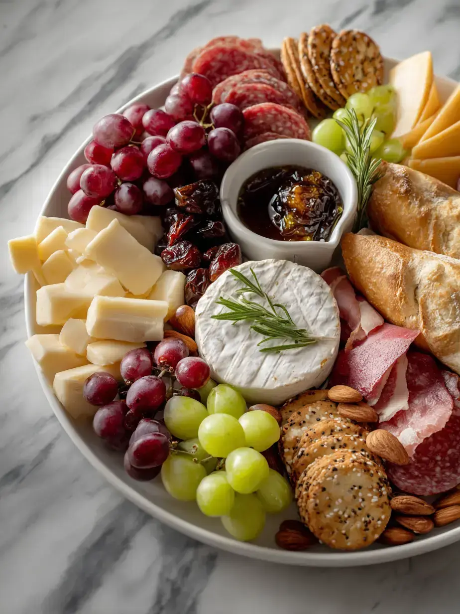 A Beautifully Arranged Cheese and Charcuterie Board