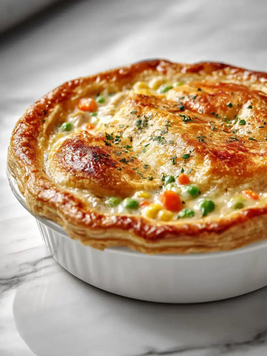 Cozy Serving of Chicken Pot Pie