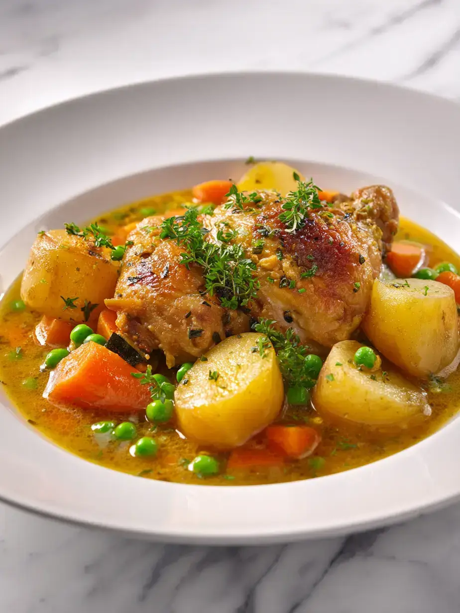Cozy Serving of Chicken Stew