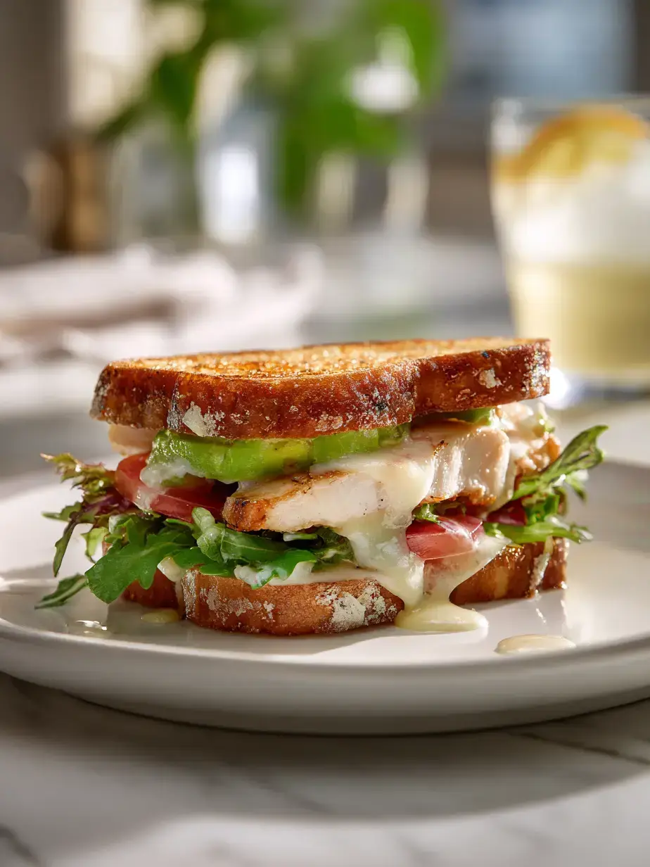 Cozy Serving of Chicken Avocado Melt