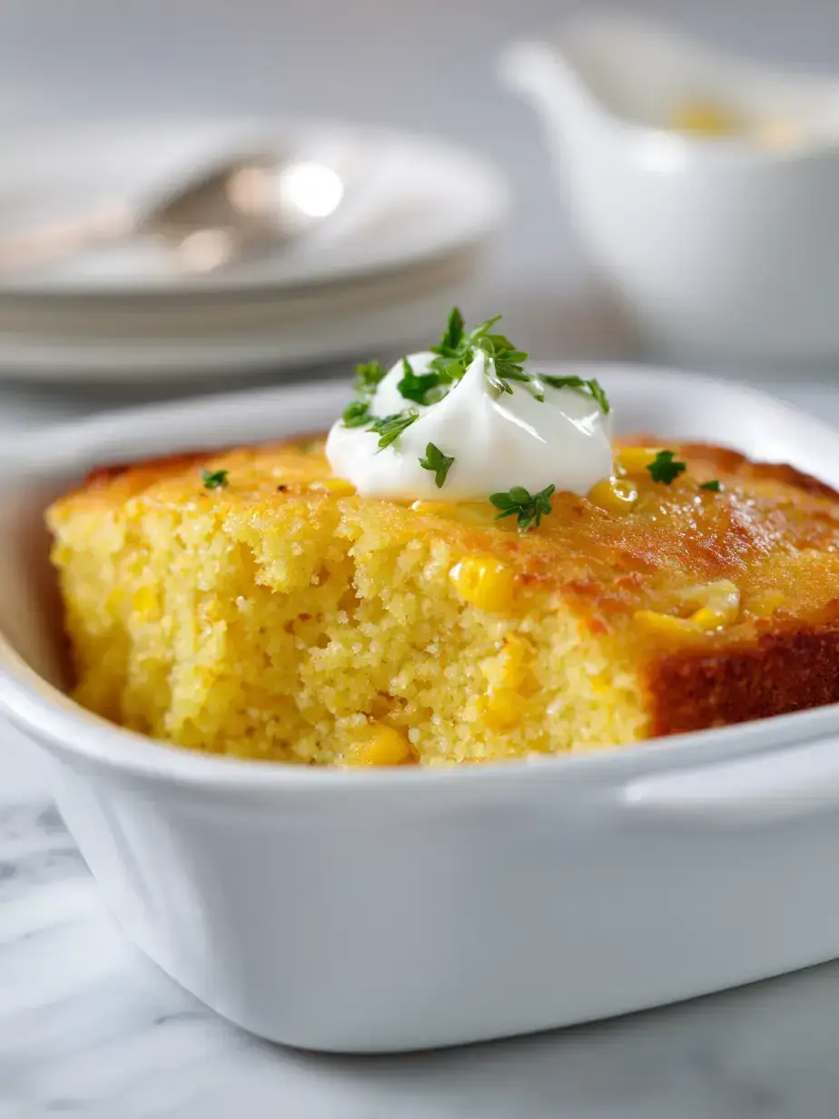 Cozy Serving of Corn Casserole