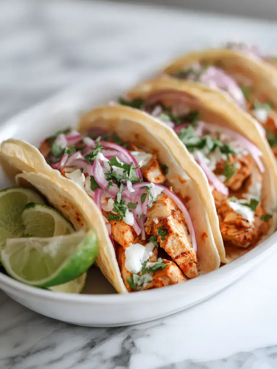 Cozy Serving of Easy Chicken Tacos