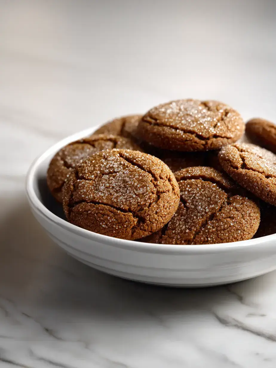 Cozy Serving of Ginger Molasses Cookies