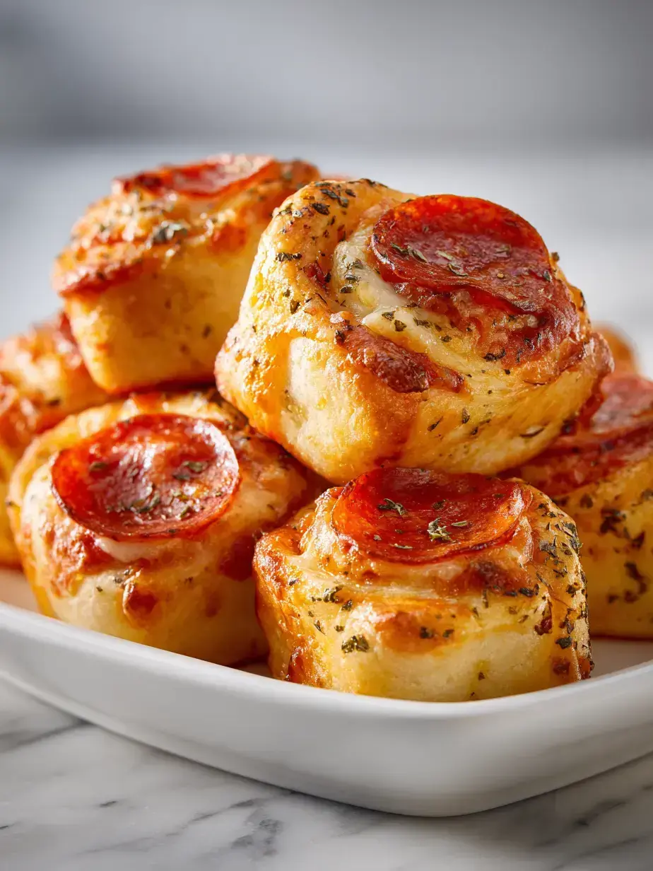 Cozy Serving of Homemade Pizza Rolls