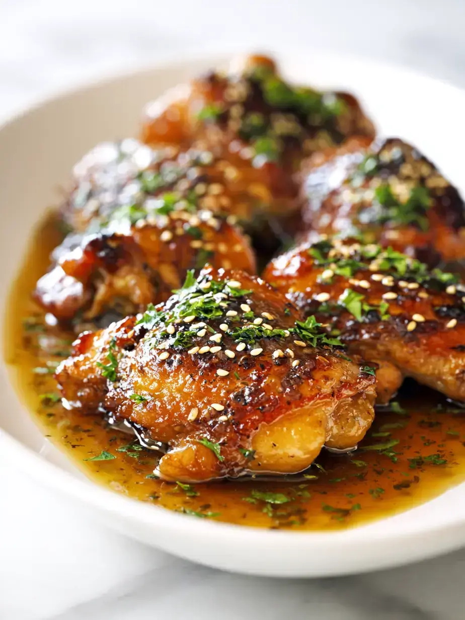 Cozy Serving of Honey Garlic Chicken Thighs