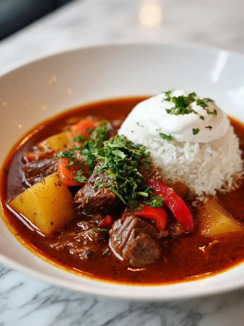 Cozy Serving of Hungarian Goulash
