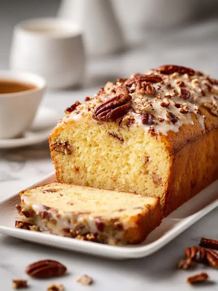 Cozy Serving of Italian Cream Pound Cake