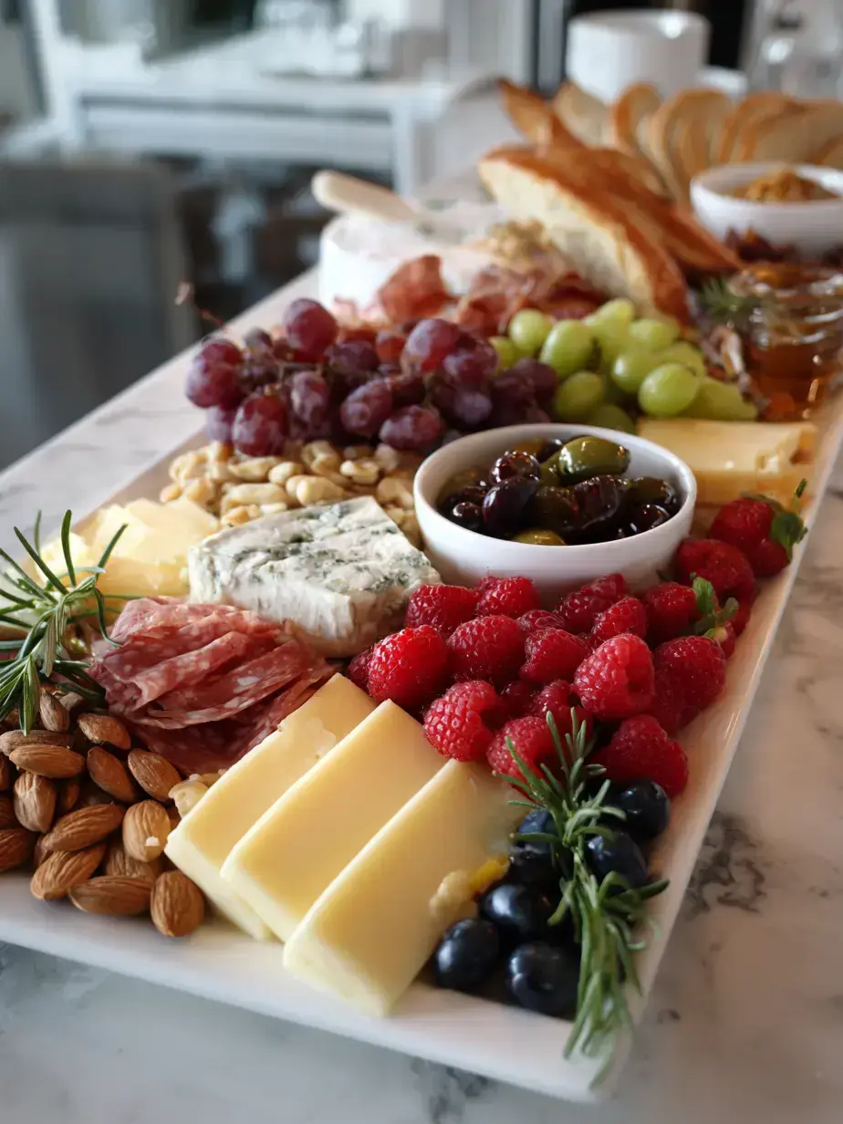 Cozy Serving of Meat and Cheese Board