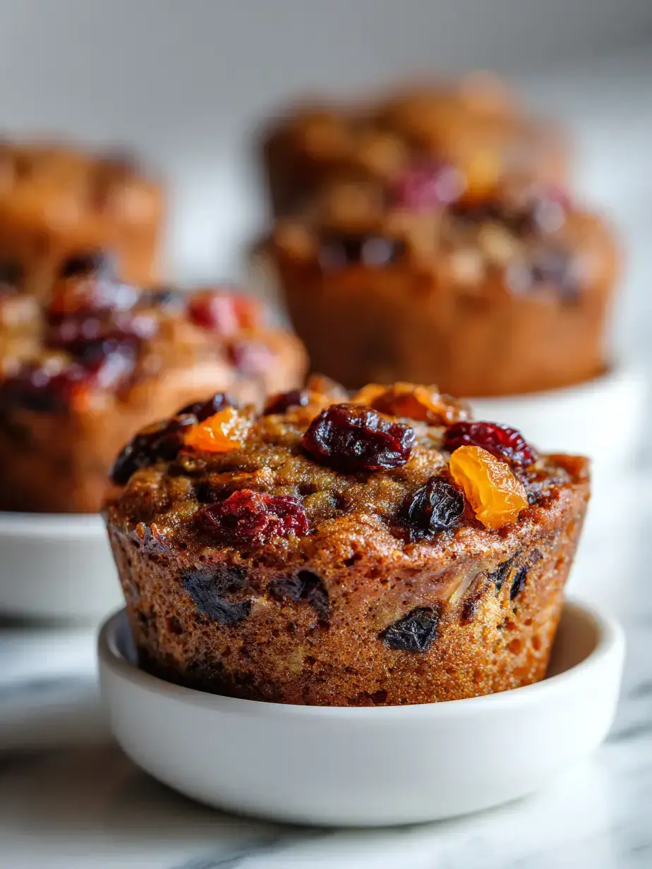 Cozy Serving of Mini Fruit Cake Muffins