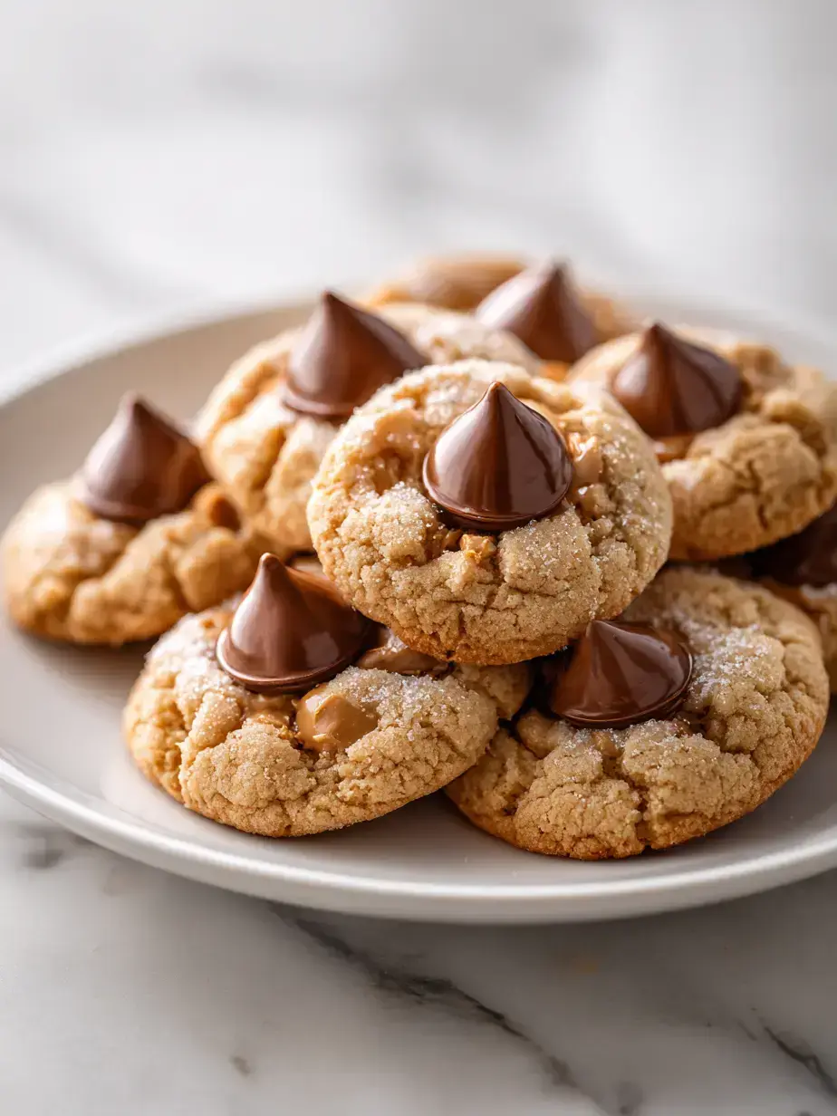 Cozy Serving of Peanut Butter Blossom Cookies
