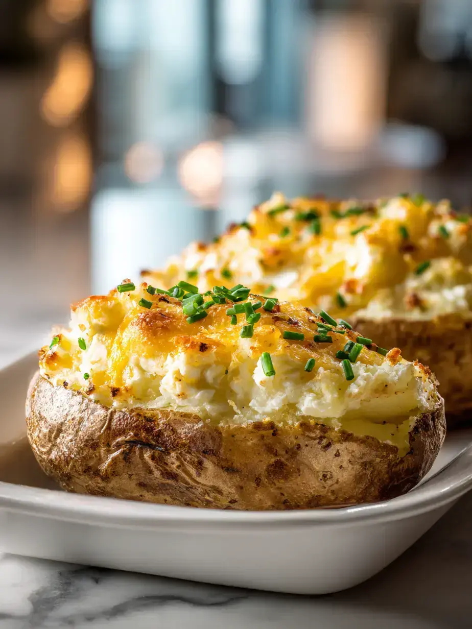 Cozy Serving of Twice Baked Potatoes