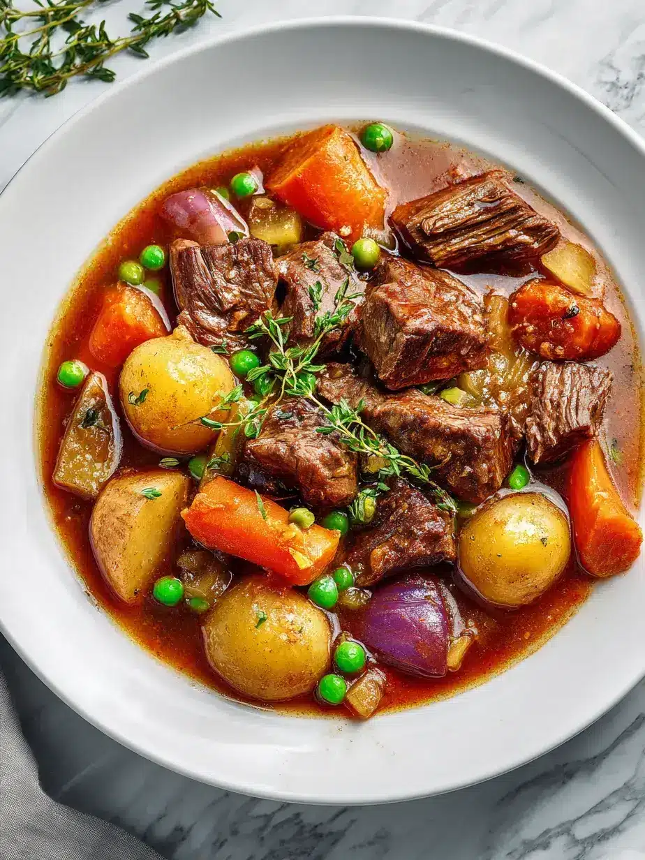 Cozy Serving of Beef Stew