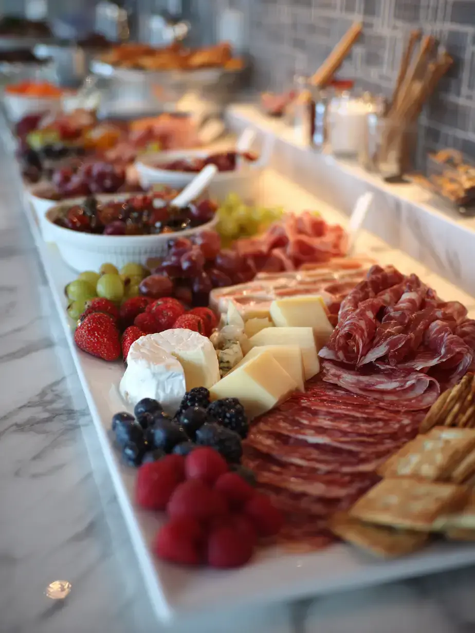 Cozy Serving of Charcuterie Wall