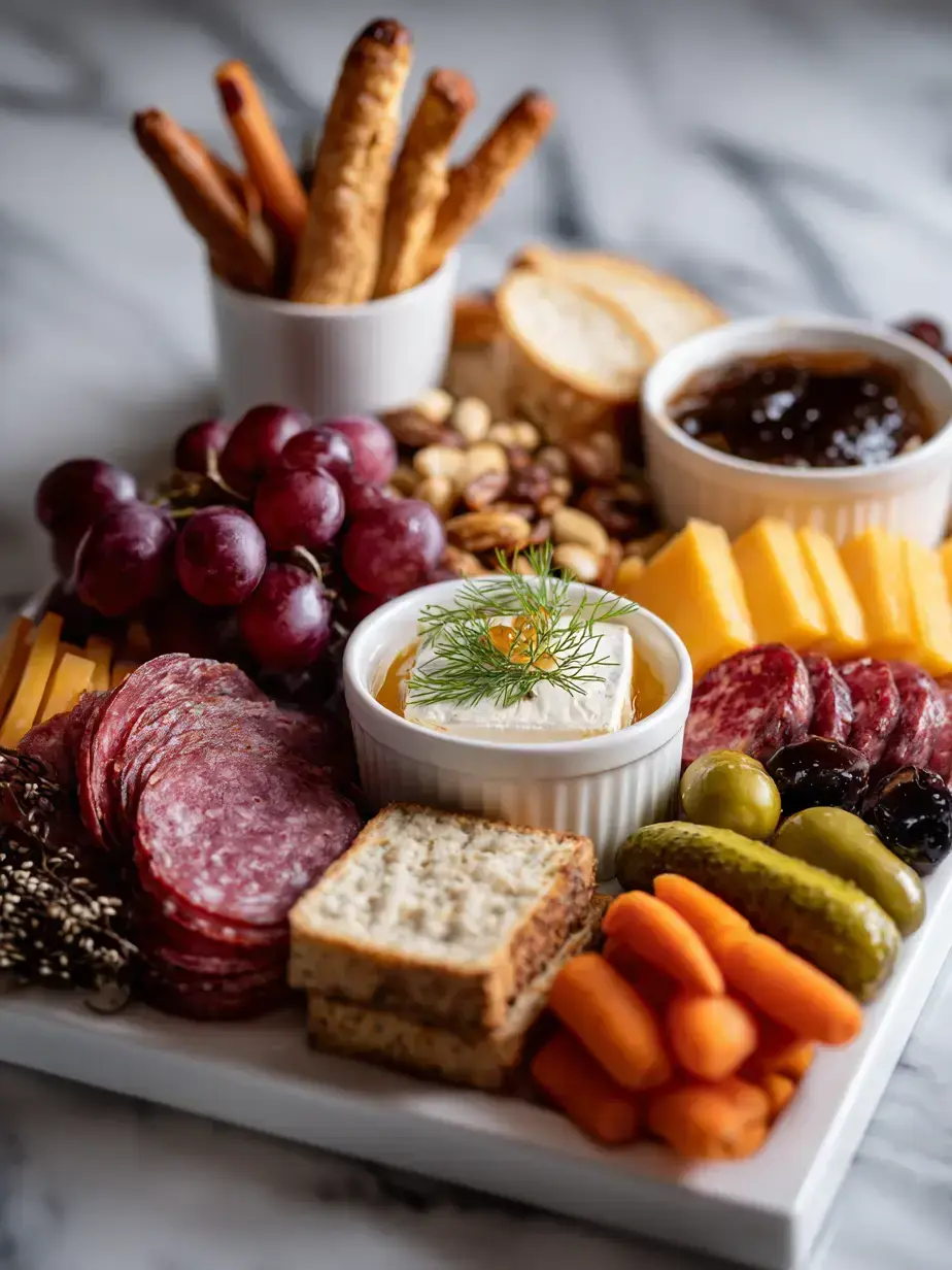 Cozy Serving of a Cheap Charcuterie Board