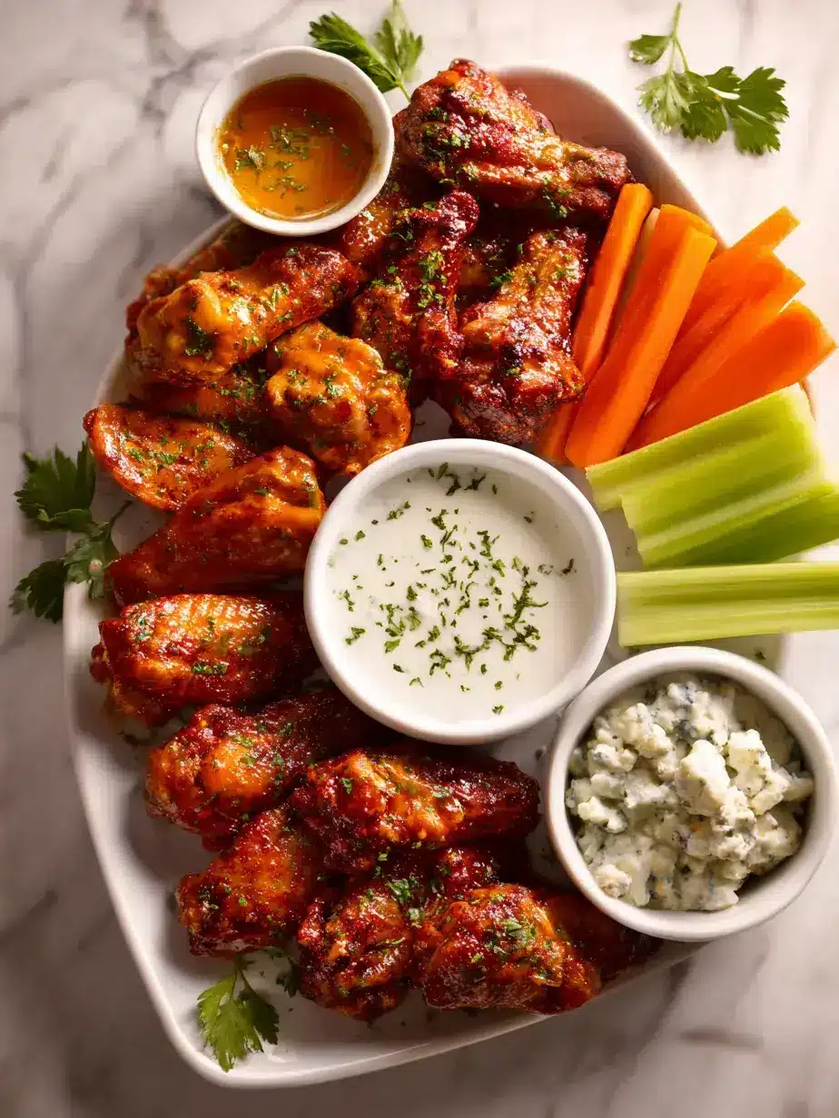 Serving a Chicken Wing Charcuterie Board