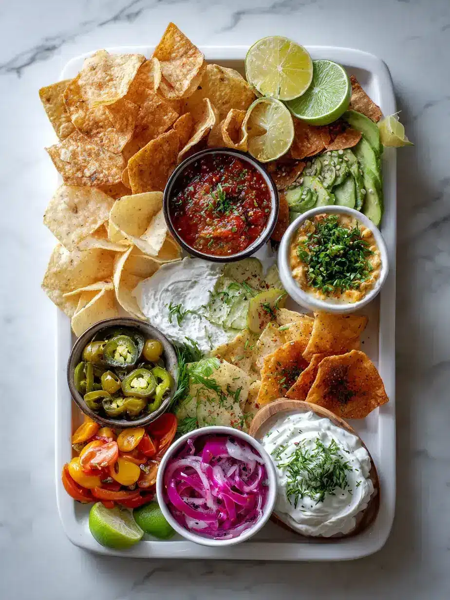 Serving a Beautiful Chip Charcuterie Board