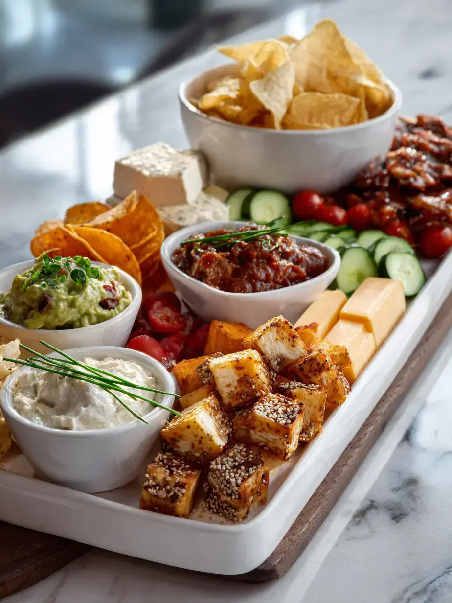 Serving a Chips Charcuterie Board