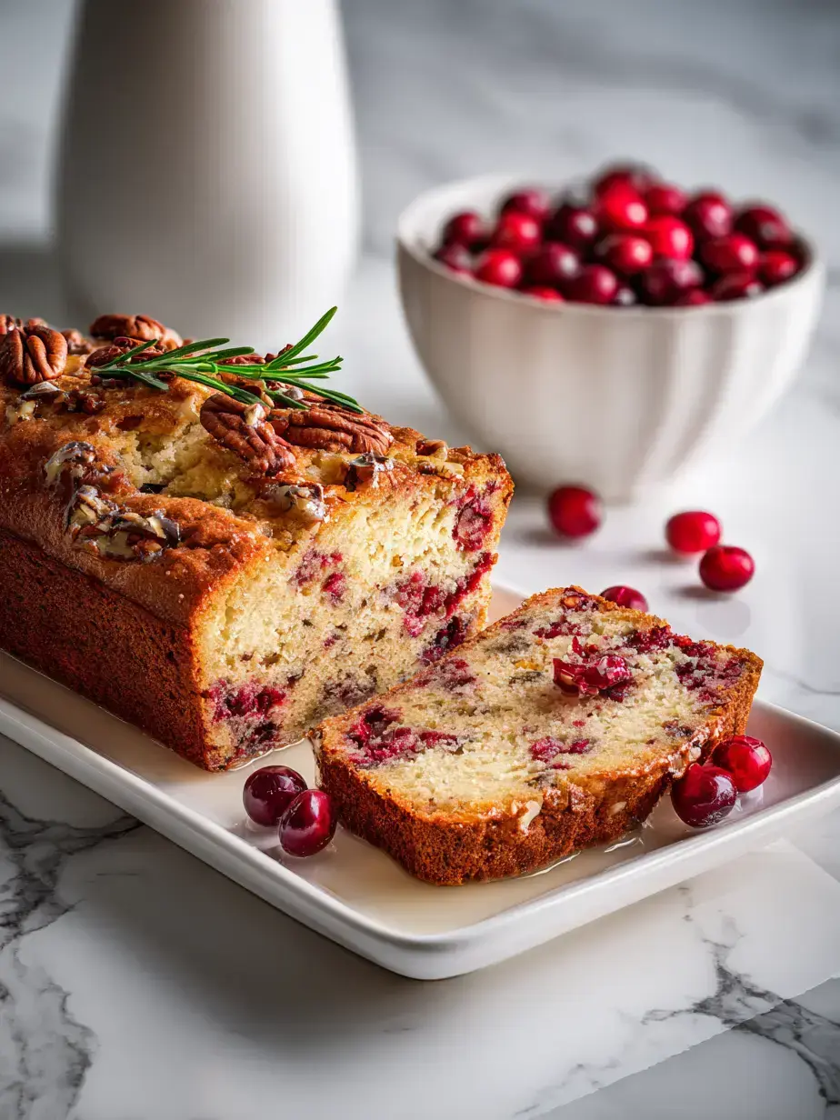 Cozy Serving of Cranberry Bread