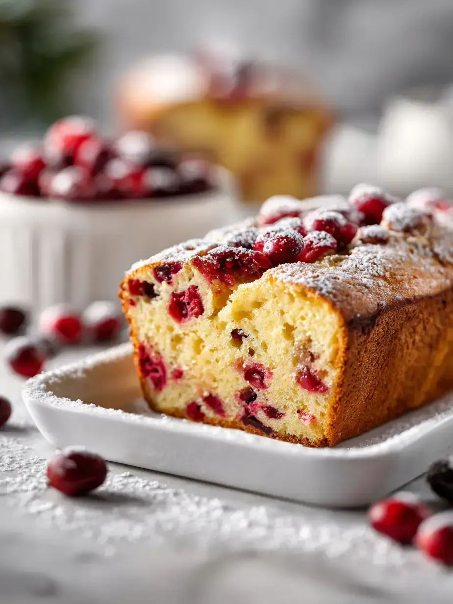 Cozy Serving of Cranberry Orange Bread