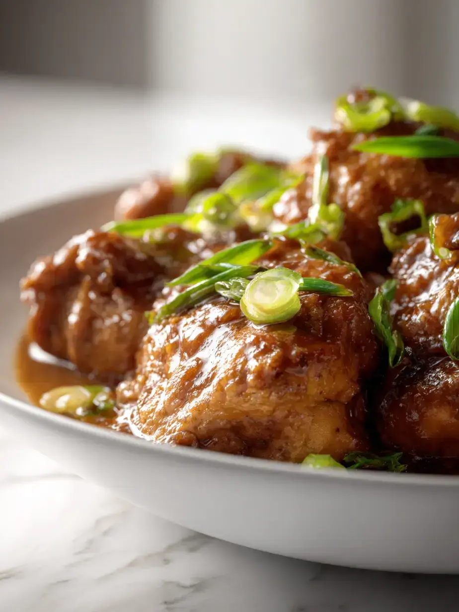 Cozy Serving of Crock Pot Bourbon Chicken