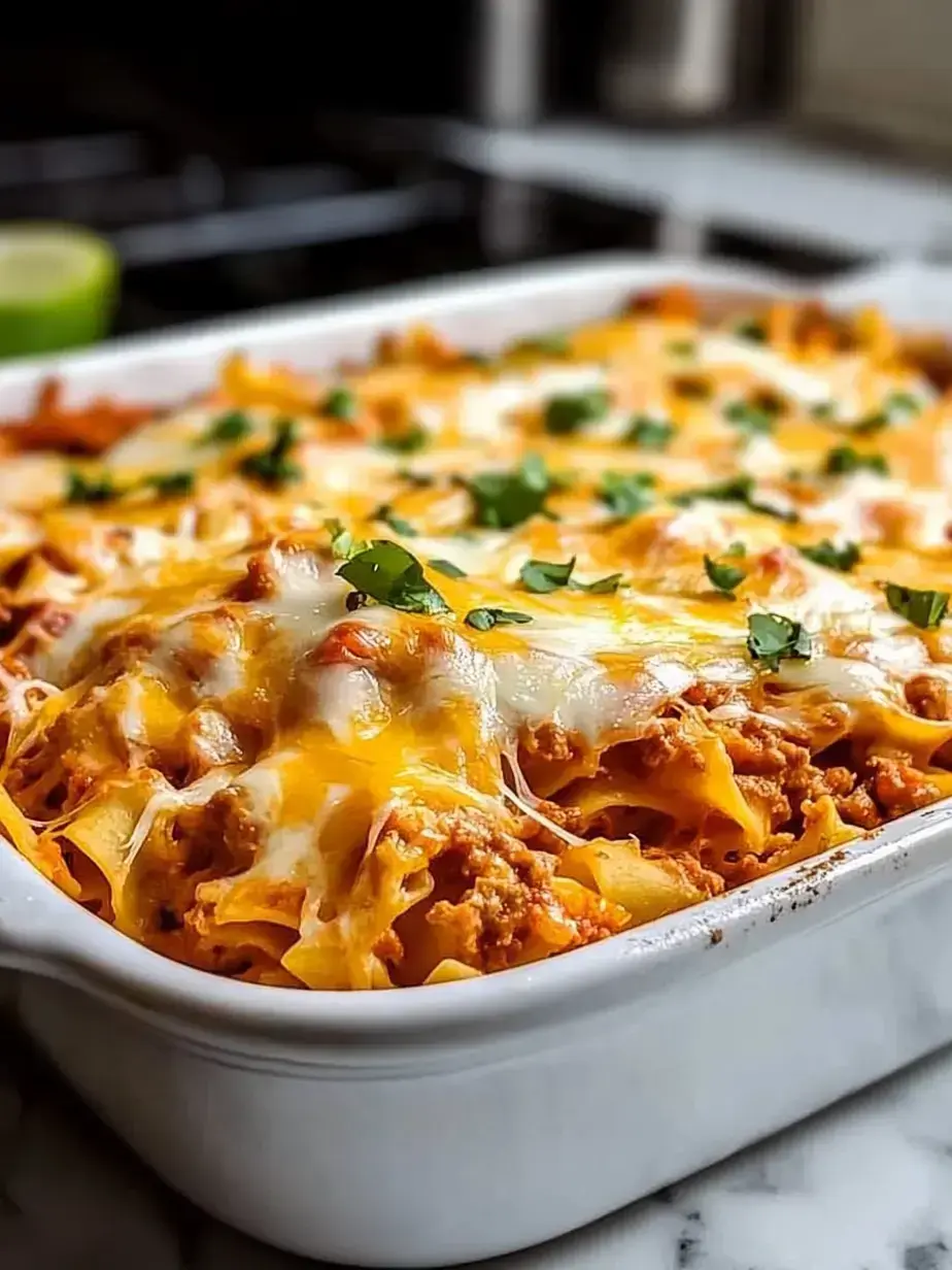 Cozy Serving of Easy Mexican Casserole