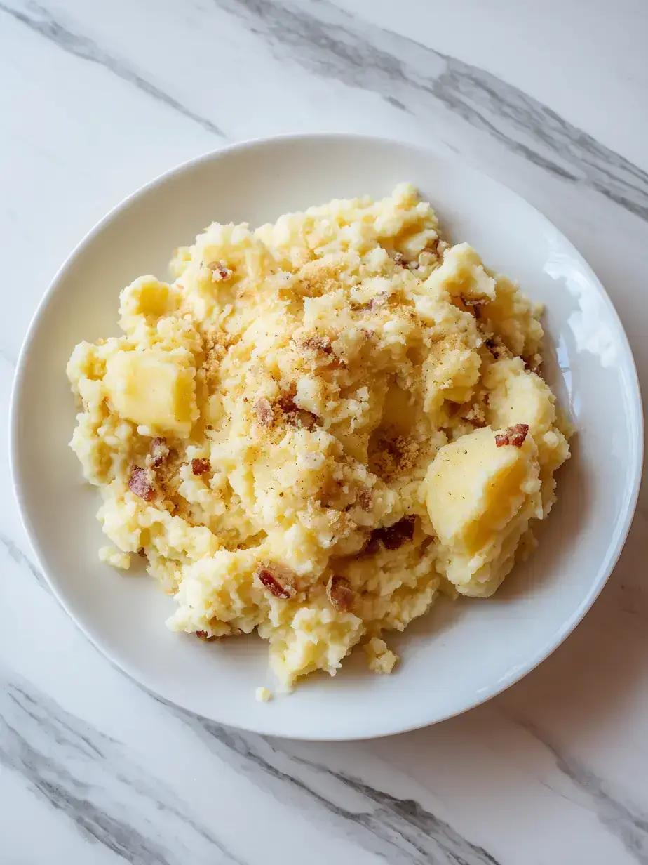Cozy Serving of Garlic Mashed Potatoes