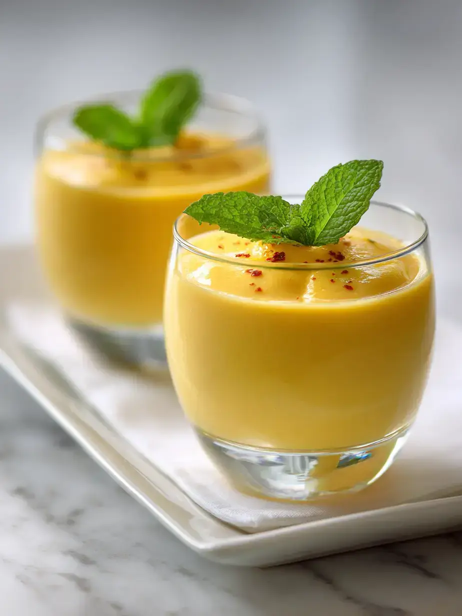 Cozy Serving of mango lassi