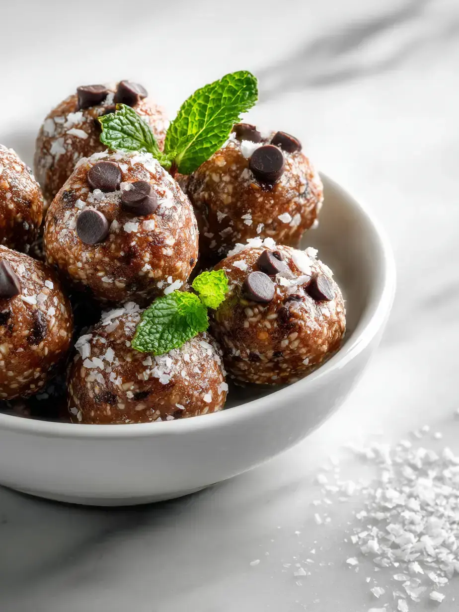 Serving Mint Chocolate Protein Balls