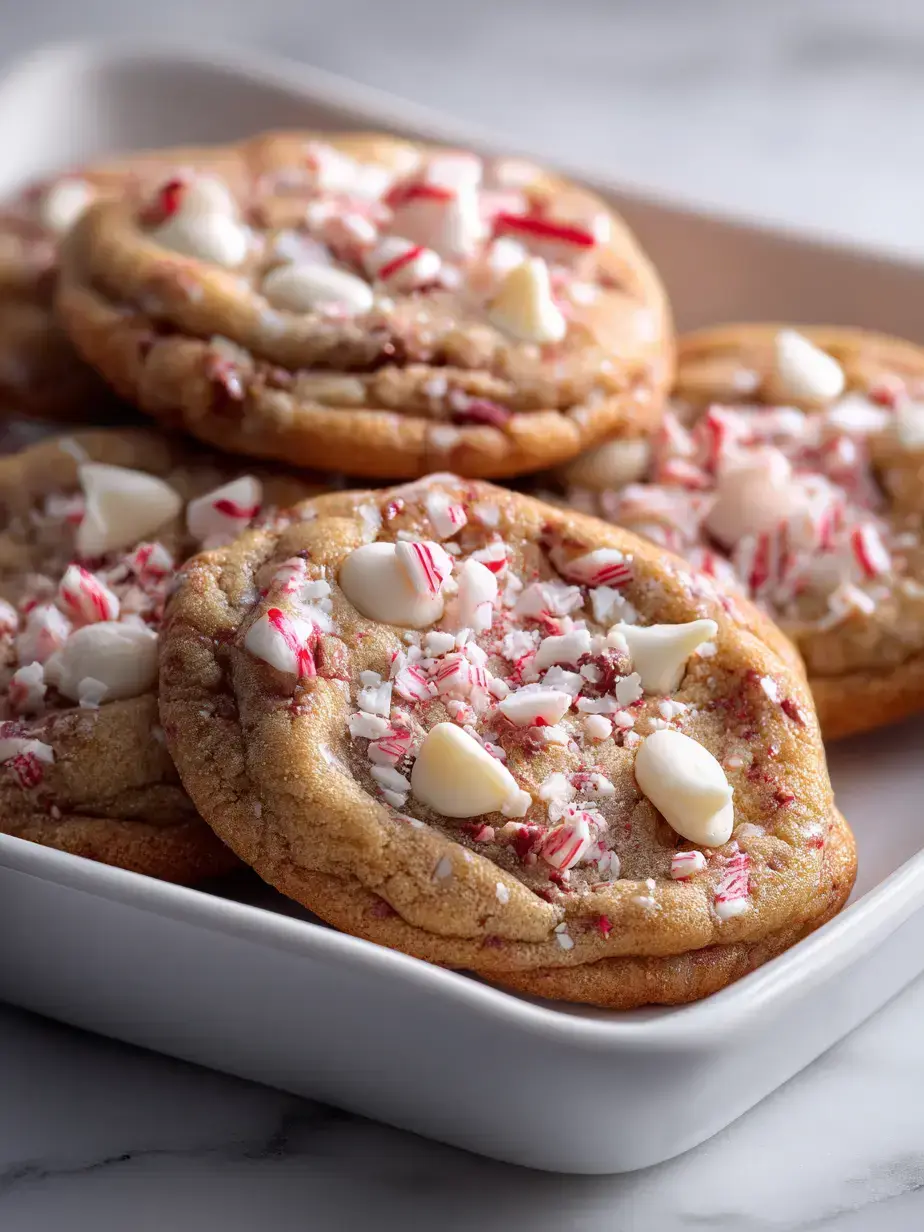 Cozy Serving of Peppermint Bark Cookies