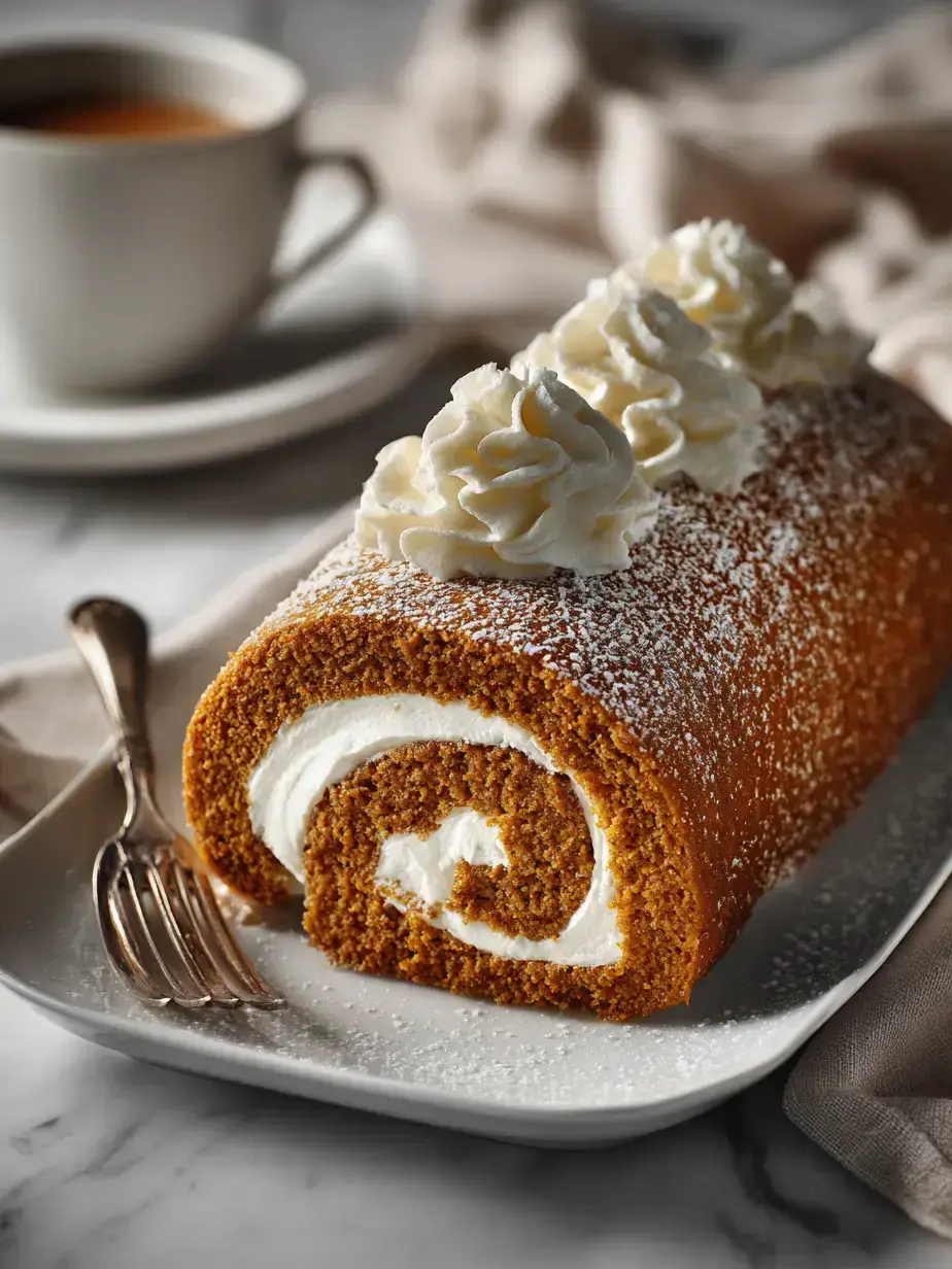 Cozy Serving of Pumpkin Roll