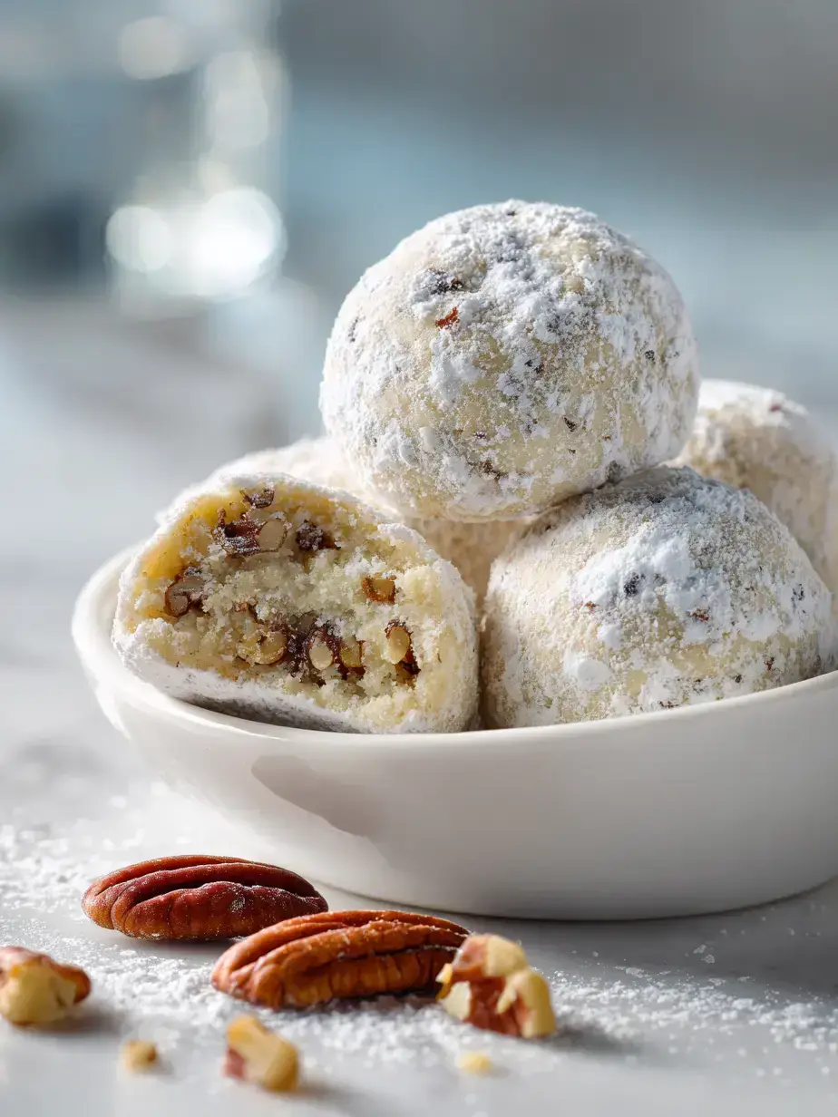 Cozy Serving of Snowball Cookies