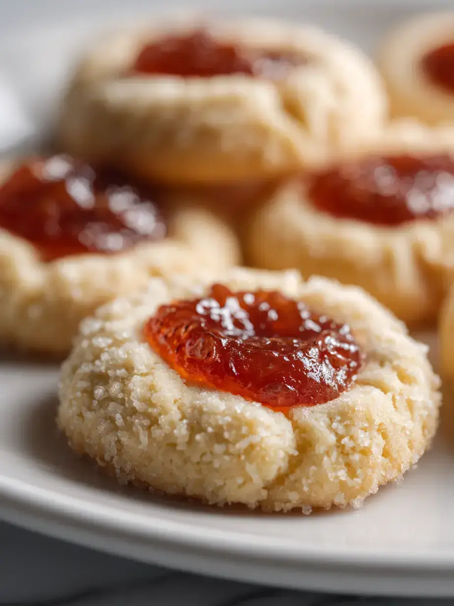 Cozy Serving of Thumbprint Cookies