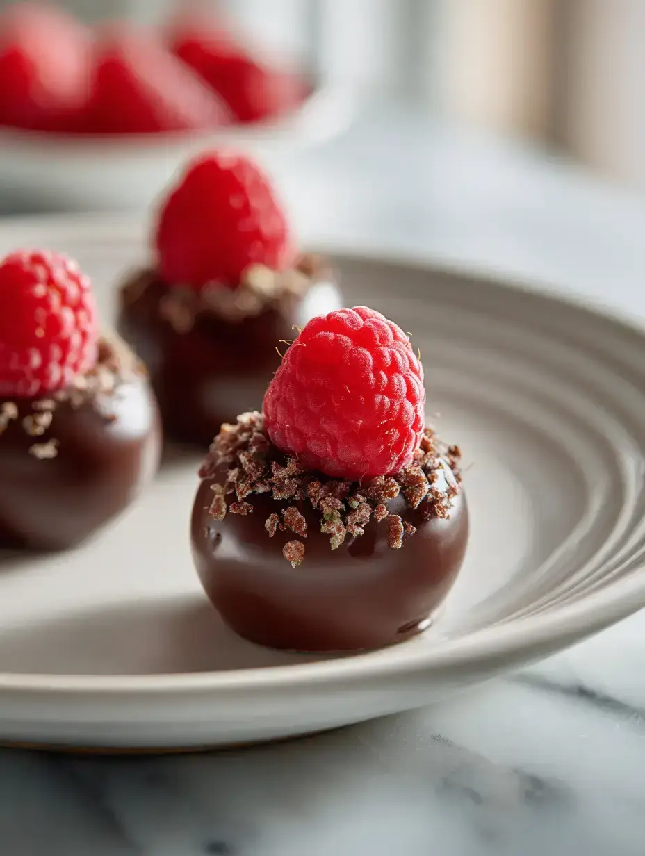 4-Ingredient Raspberry Truffles ingredients preparation