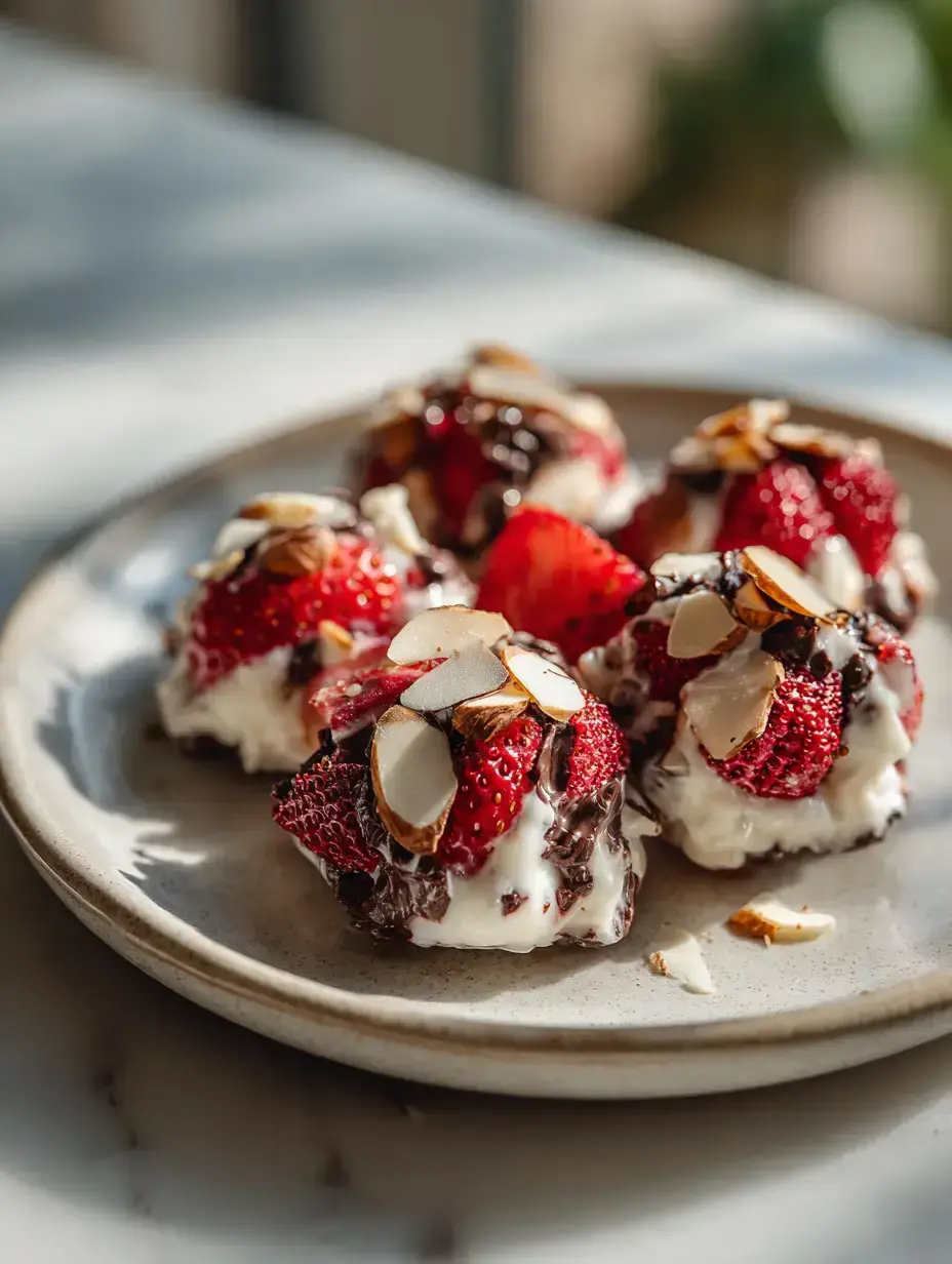 How to Make Chocolate Strawberry Yogurt Clusters