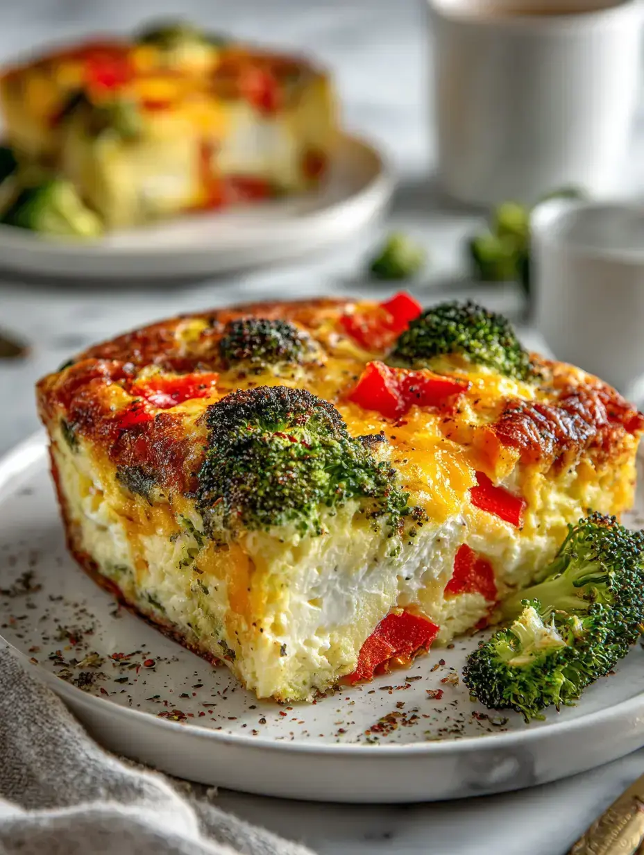 High-Protein Veggie Bake with Cottage Cheese ingredients preparation
